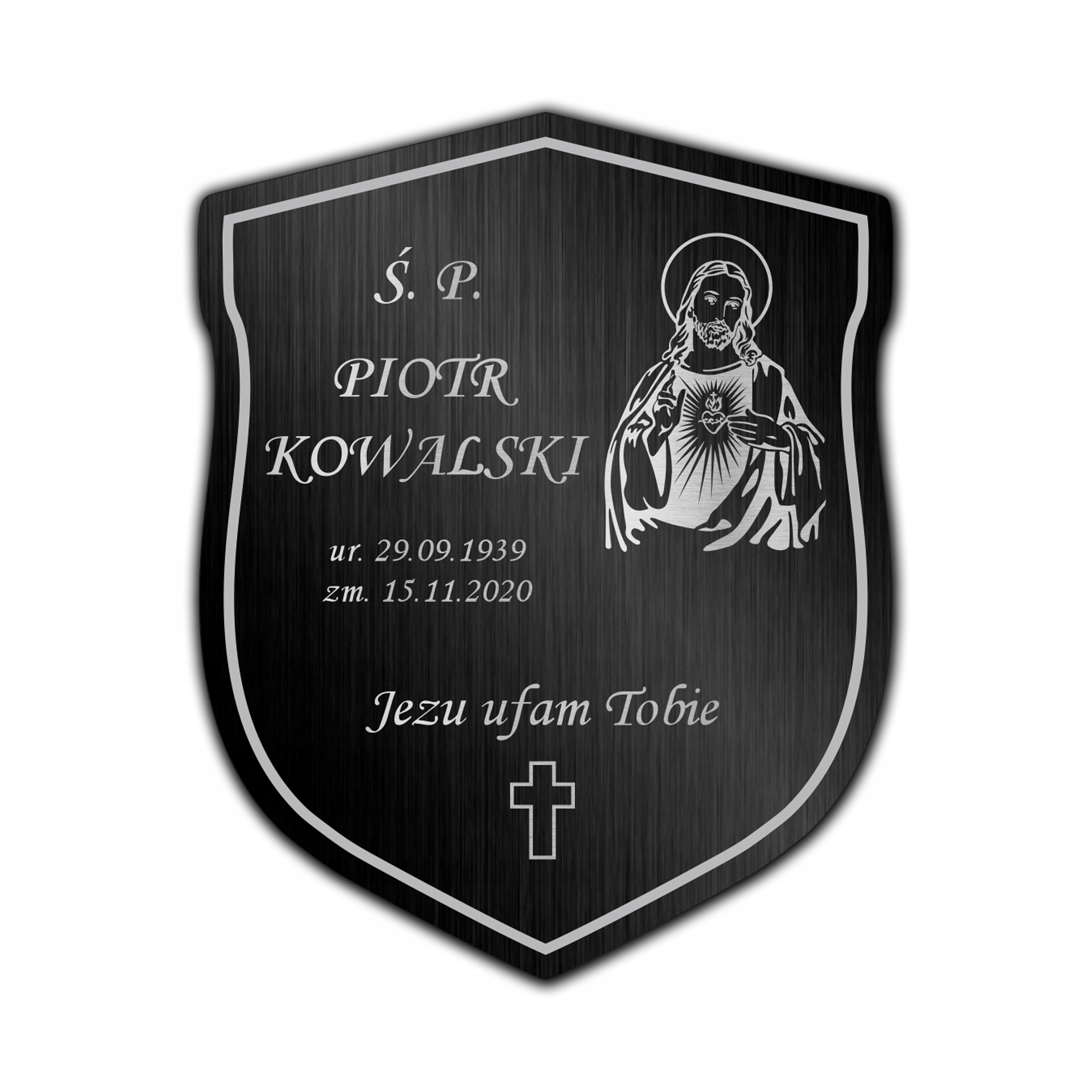 Tablica nagrobkowa tabliczka nagrobna 20x16 cm