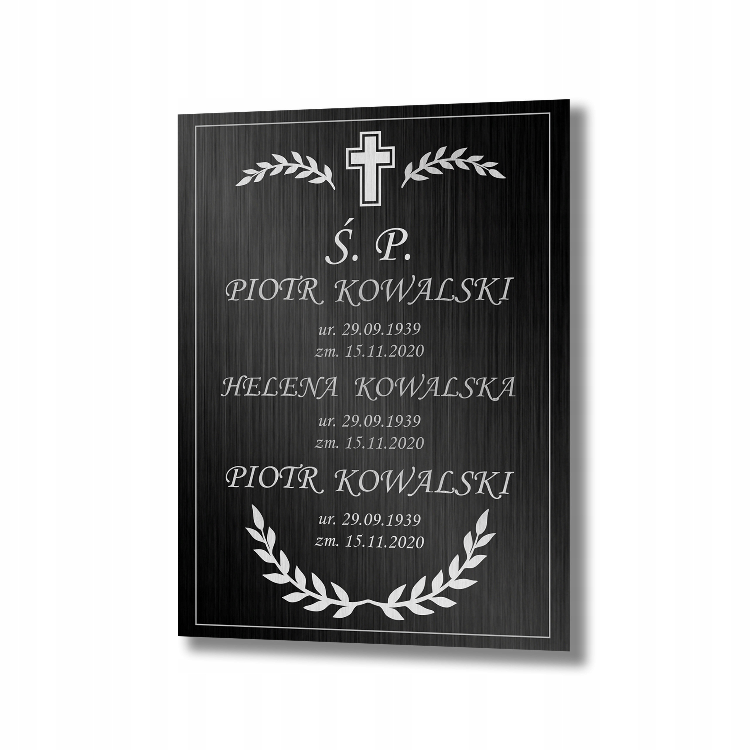 Tablica nagrobkowa tabliczka nagrobna 30x40 cm