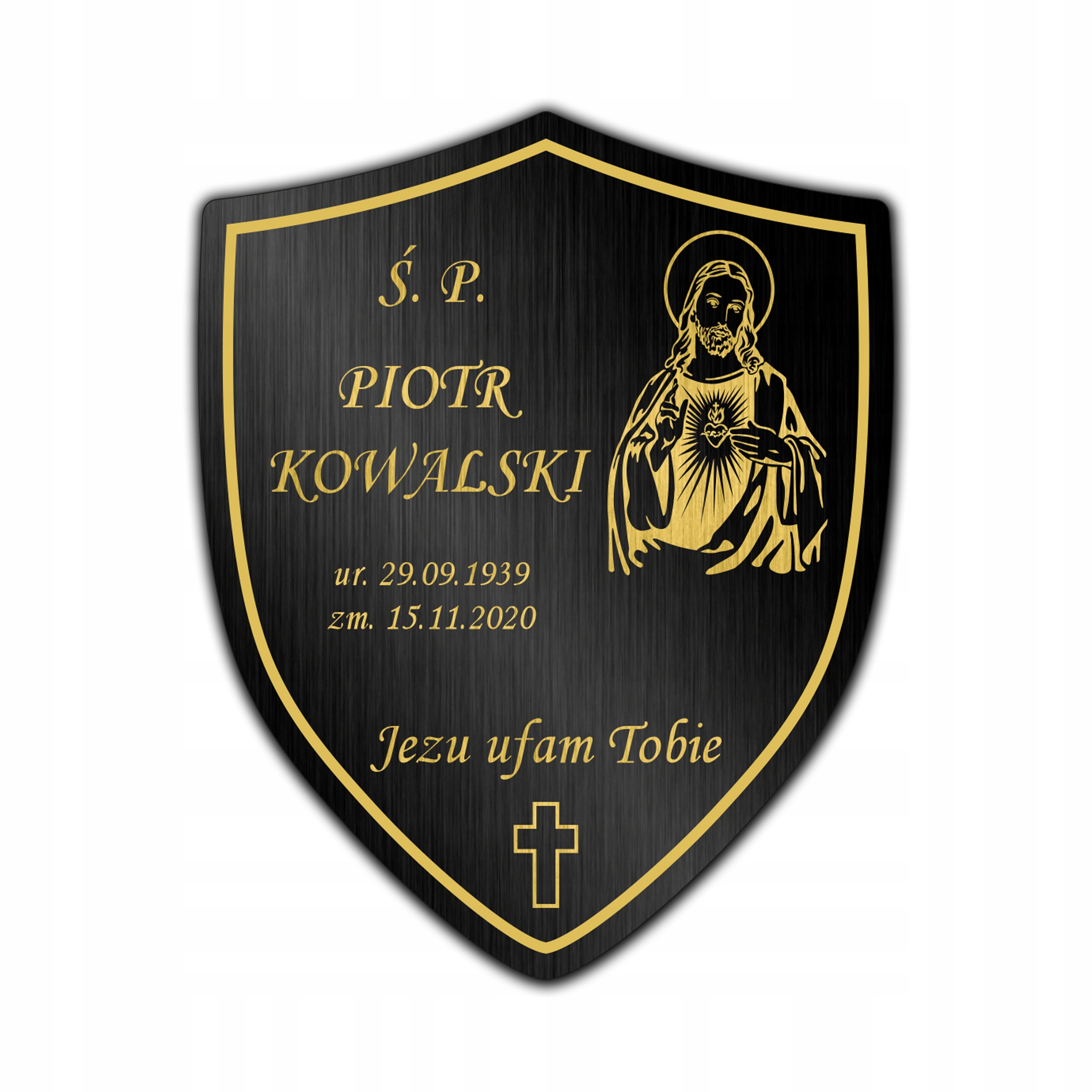 Tablica nagrobkowa tabliczka nagrobna 20x16 cm