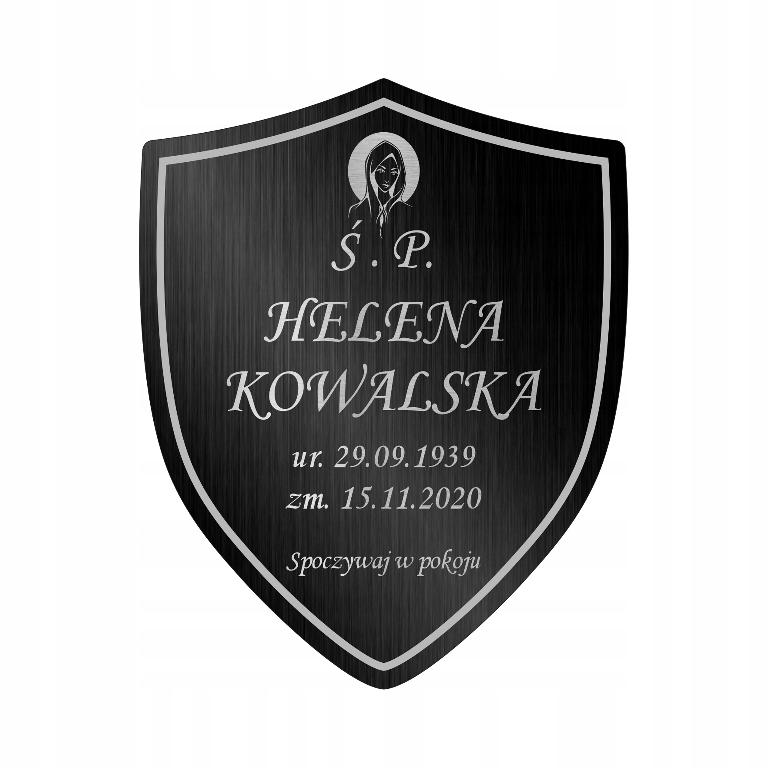 Tablica nagrobkowa tabliczka nagrobna 20x16 cm