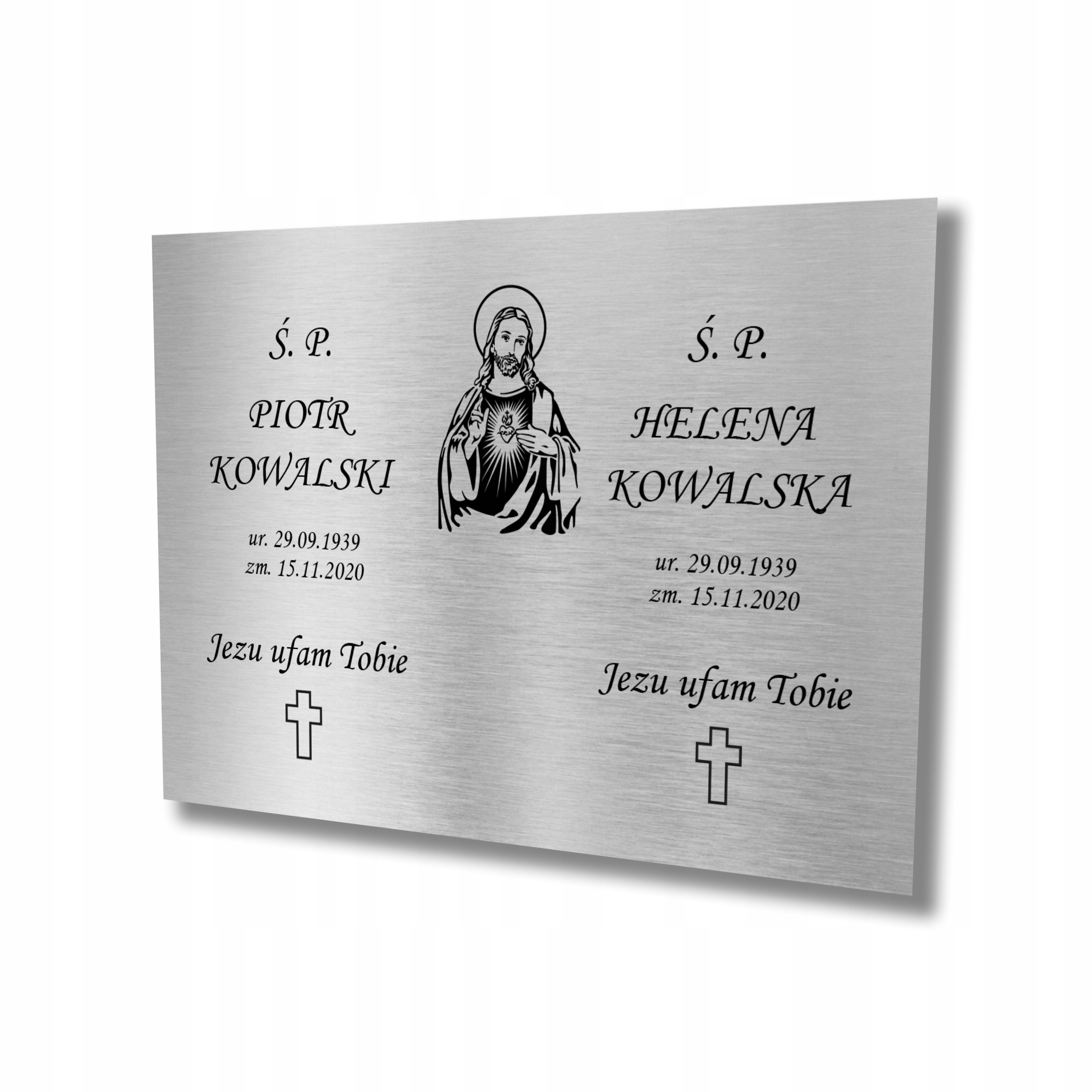 Tablica nagrobkowa tabliczka nagrobna 40x30 cm