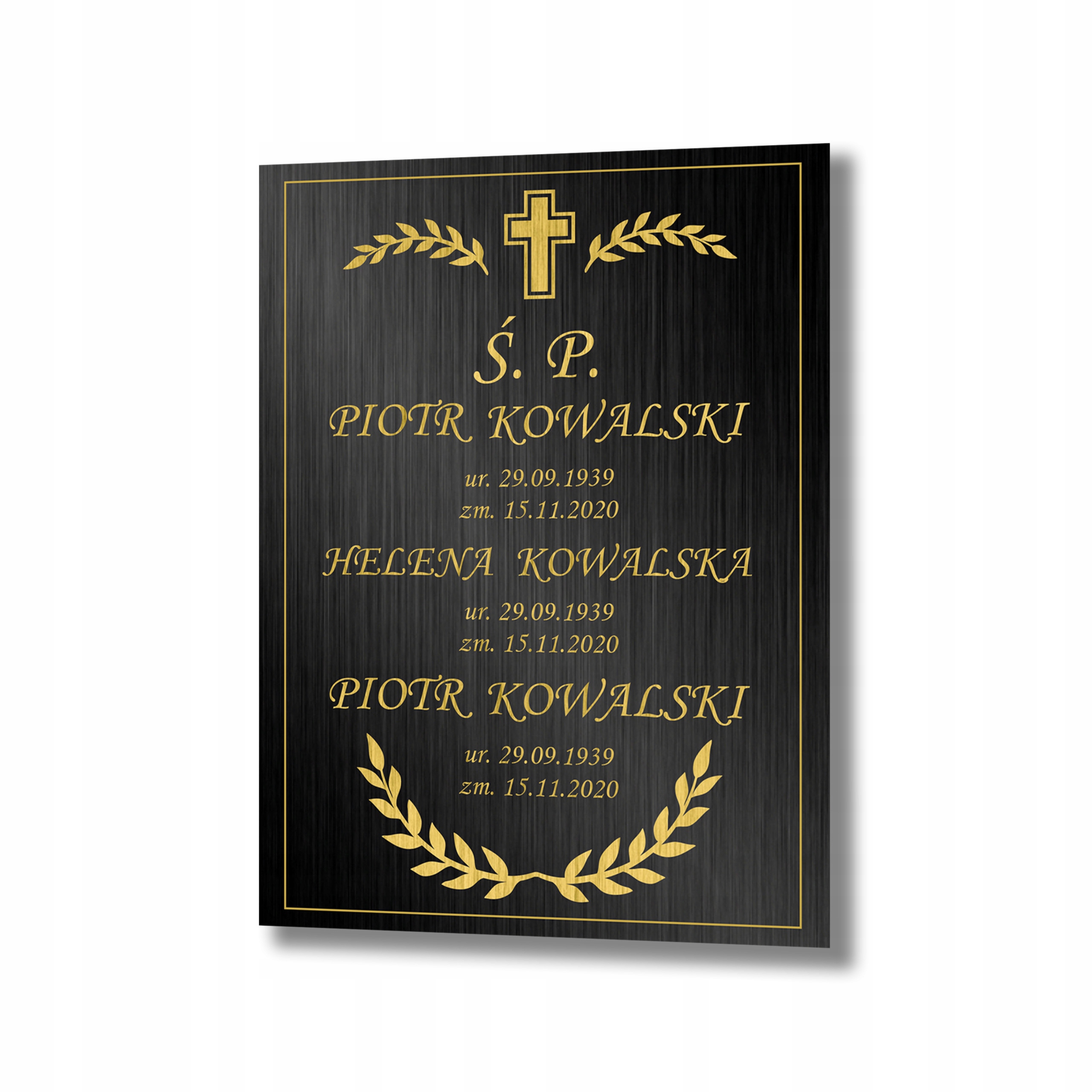 Tablica nagrobkowa tabliczka nagrobna 30x40 cm