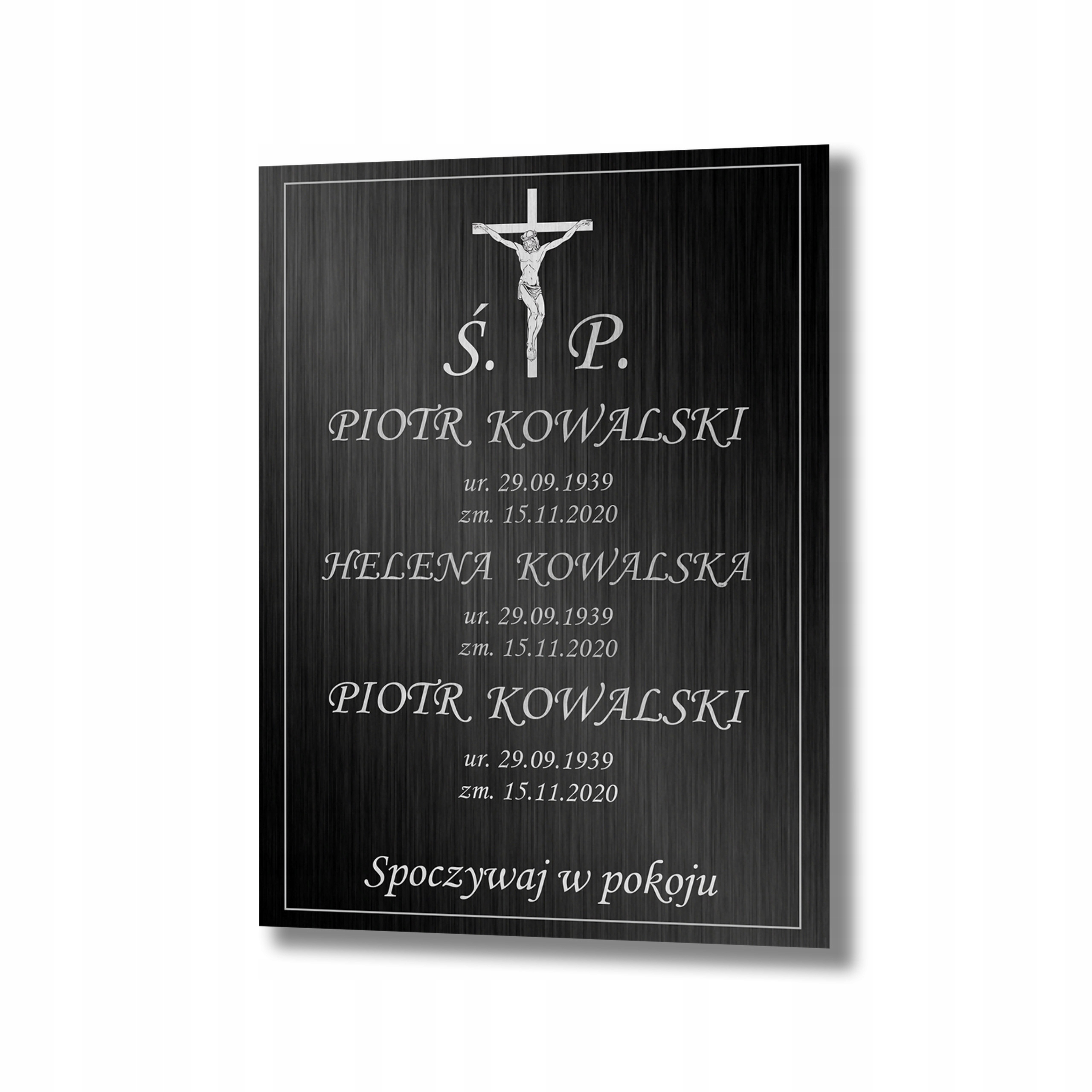 Tablica nagrobkowa tabliczka nagrobna 30x40 cm