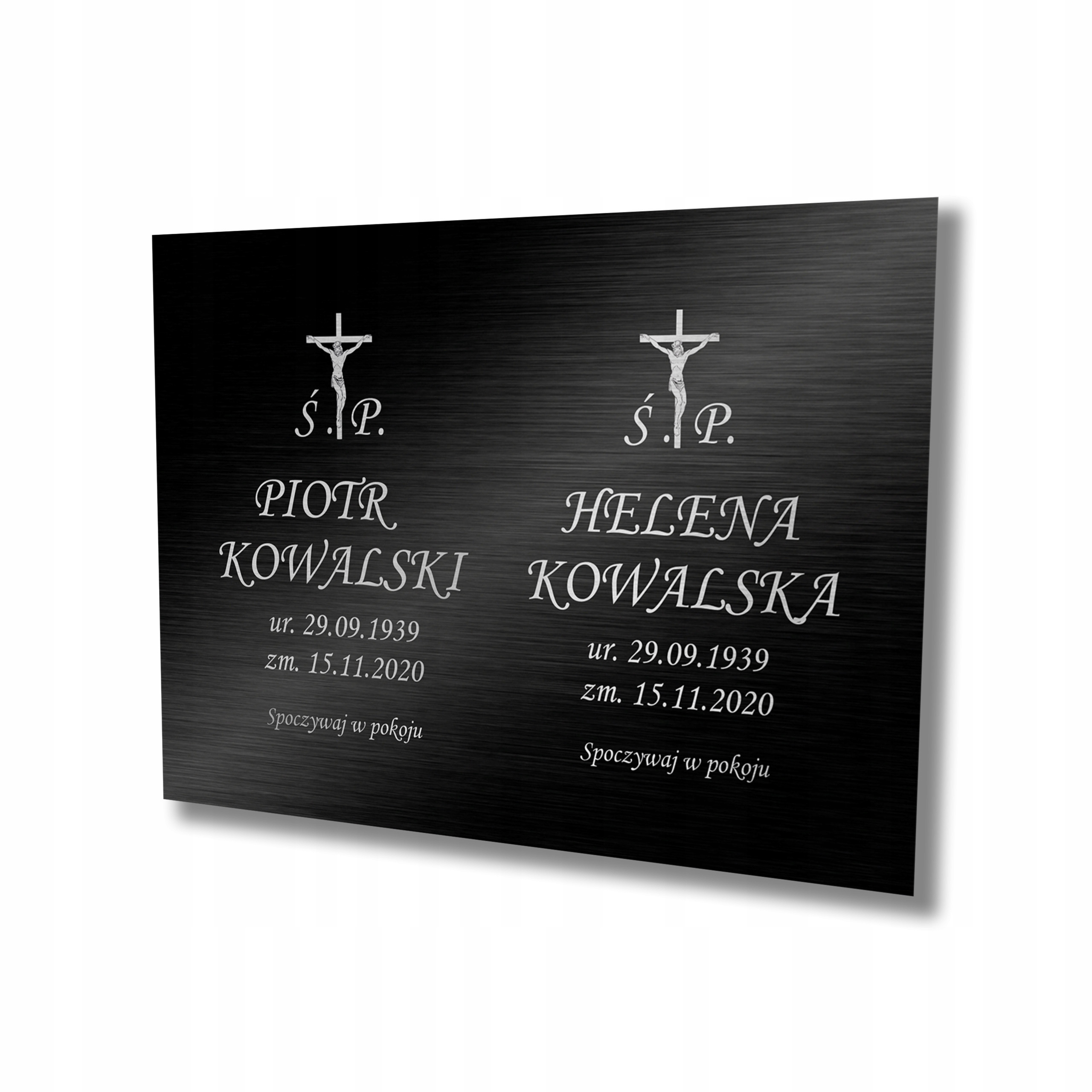 Tablica nagrobkowa tabliczka nagrobna 40x30 cm