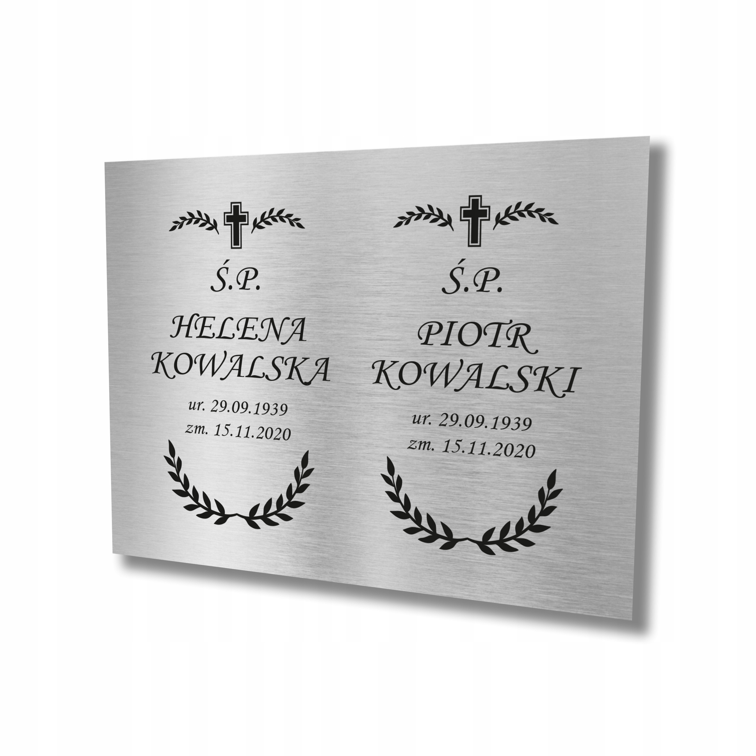 Tablica nagrobkowa tabliczka nagrobna 40x30 cm
