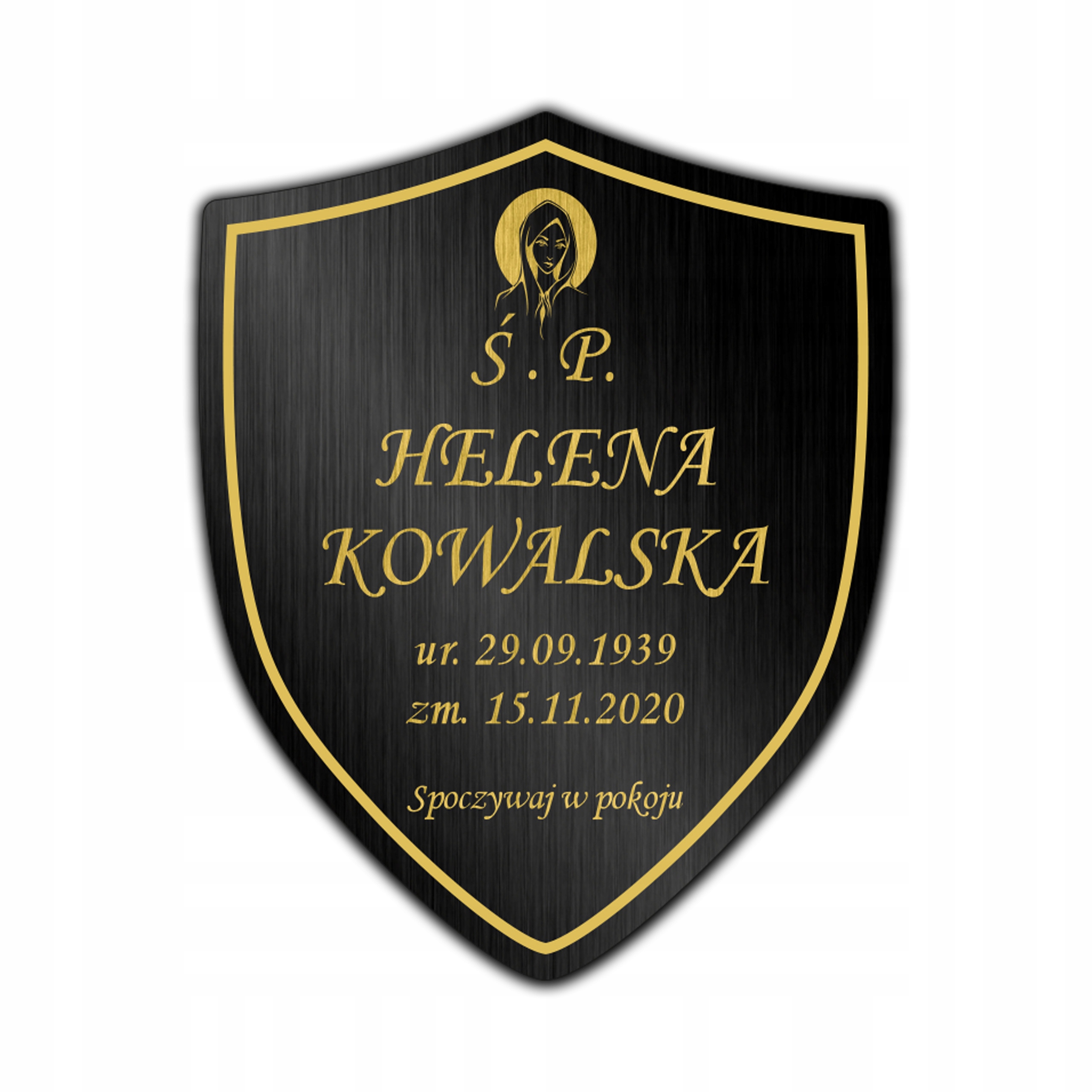 Tablica nagrobkowa tabliczka nagrobna 20x16 cm