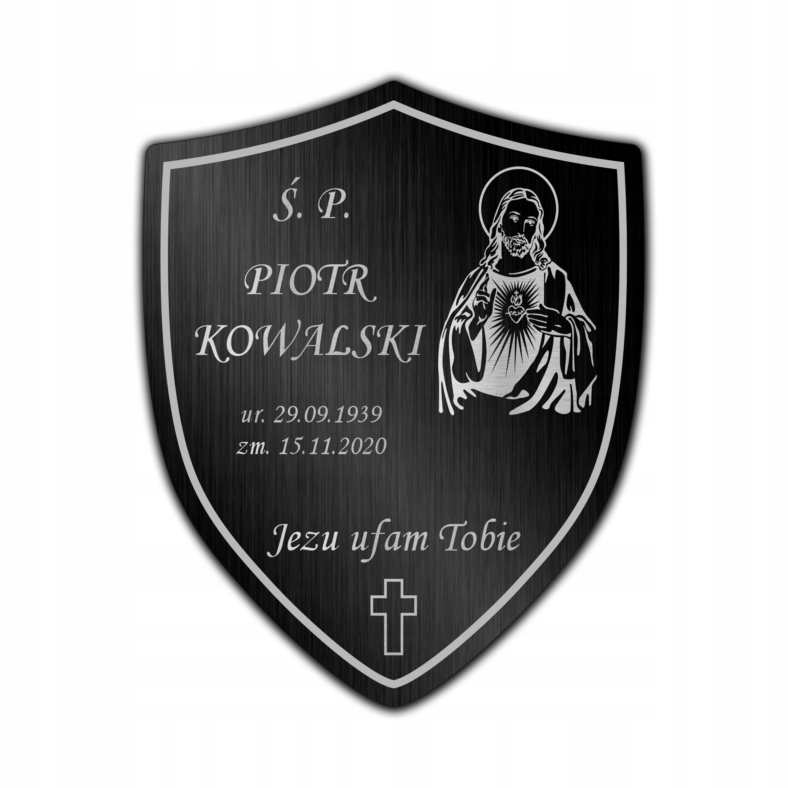 Tablica nagrobkowa tabliczka nagrobna 20x16 cm