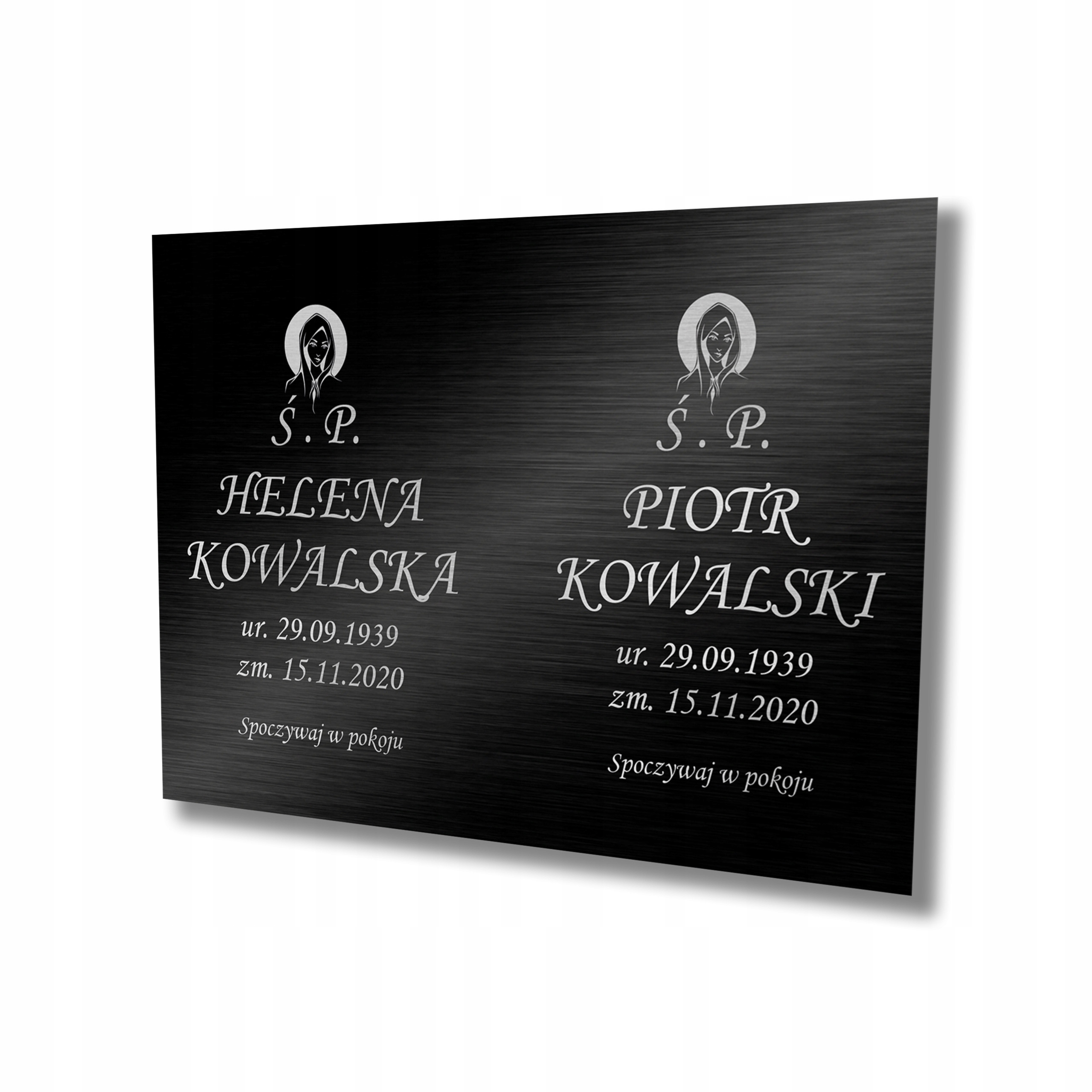 Tablica nagrobkowa tabliczka nagrobna 40x30 cm