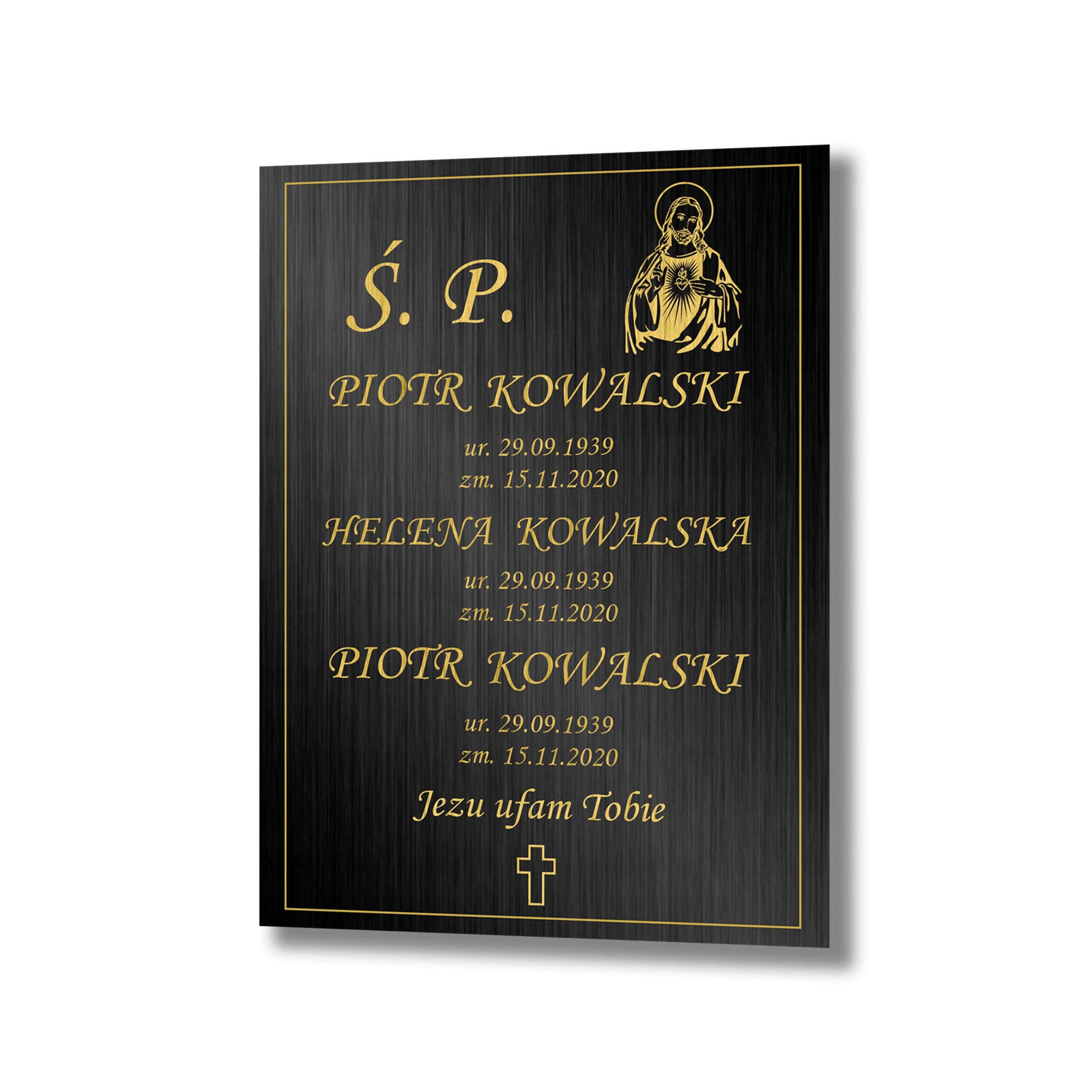 Tablica nagrobkowa tabliczka nagrobna 30x40 cm