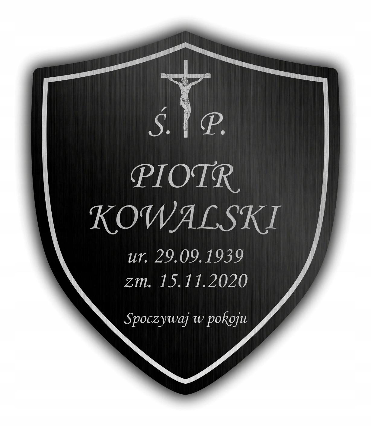 Tablica nagrobkowa tabliczka nagrobna 20x16 cm