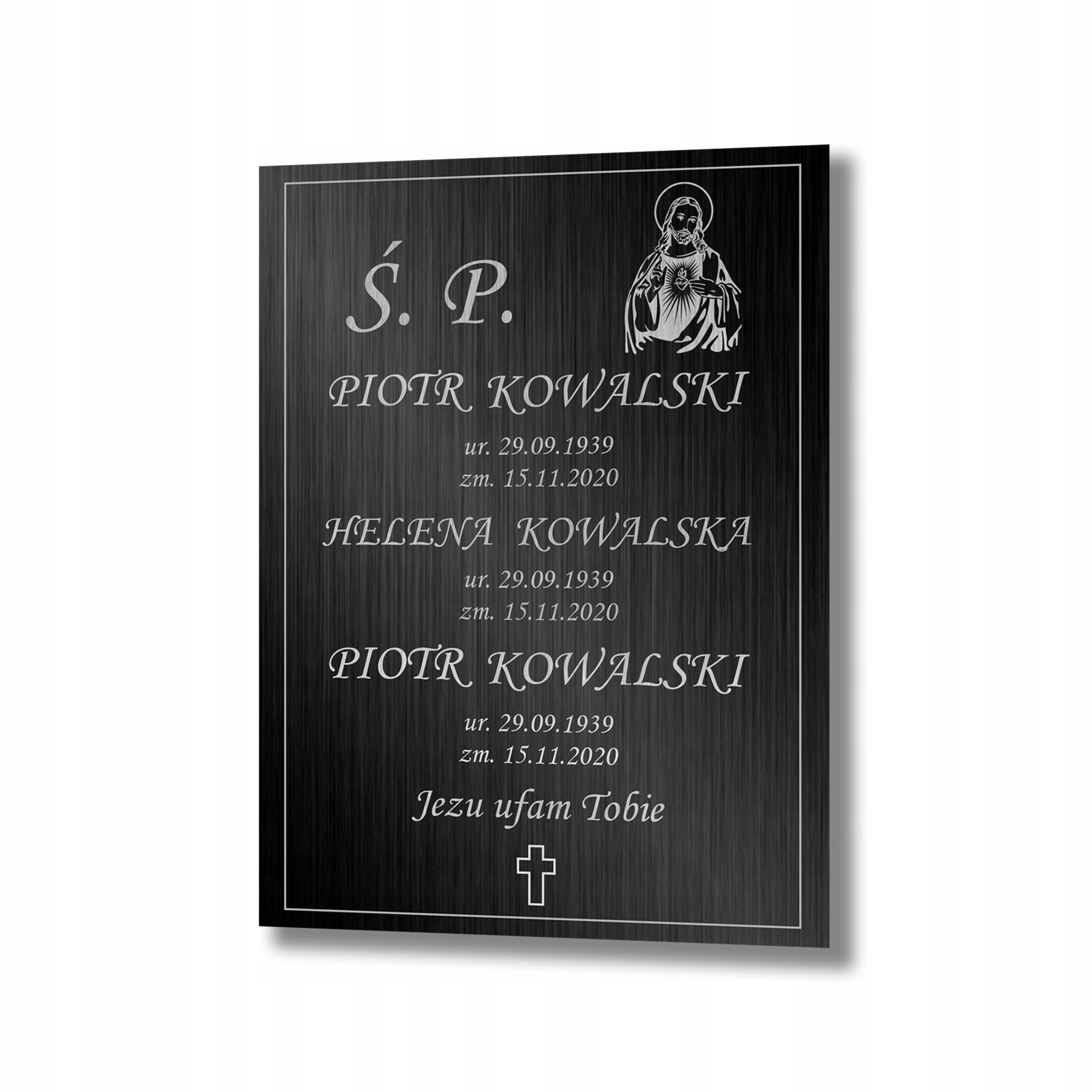 Tablica nagrobkowa tabliczka nagrobna 30x40 cm