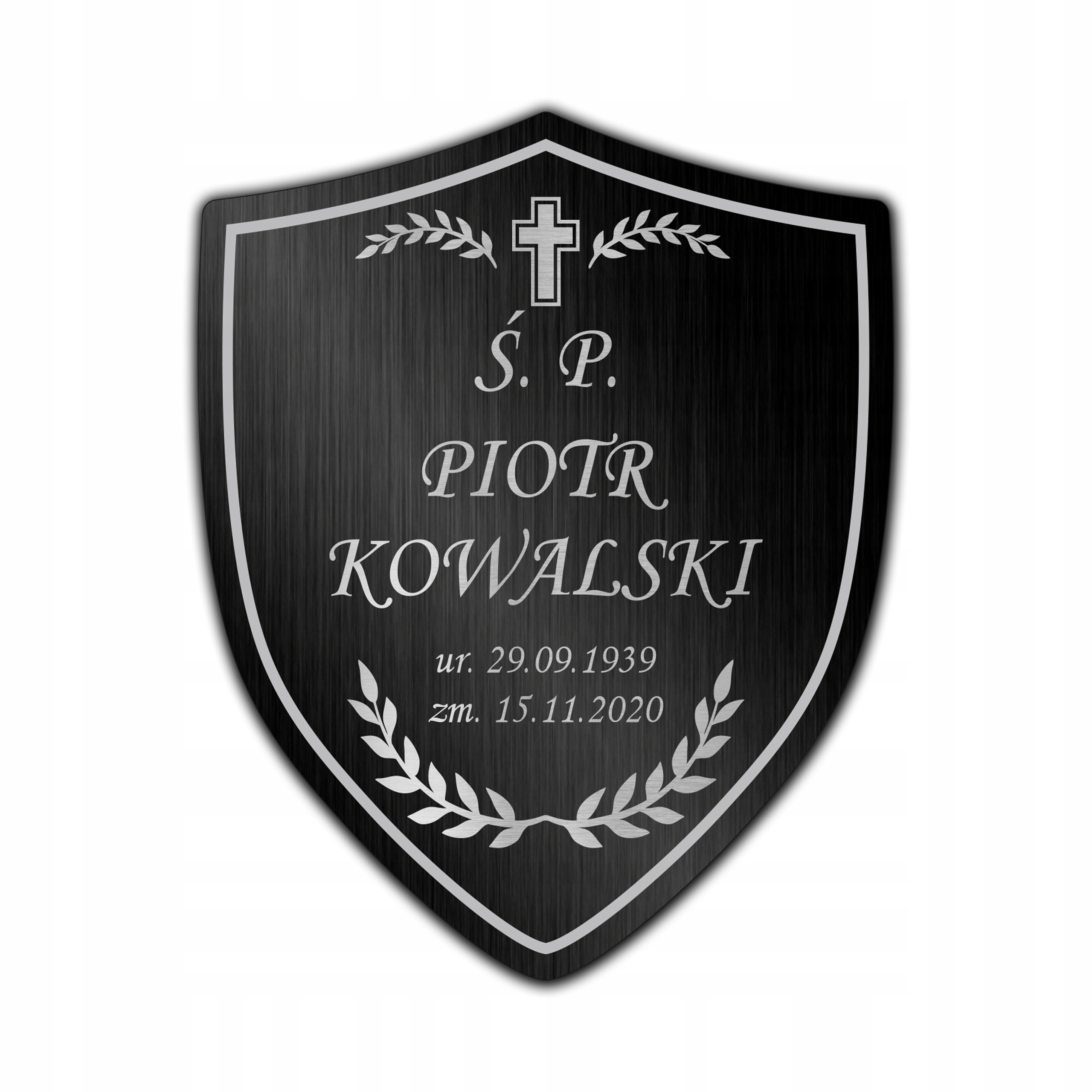 Tablica nagrobkowa tabliczka nagrobna 20x16 cm